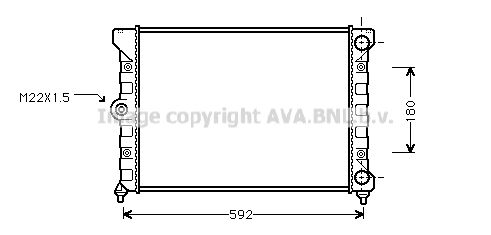 AVA QUALITY COOLING Radiaator,mootorijahutus VWA2099